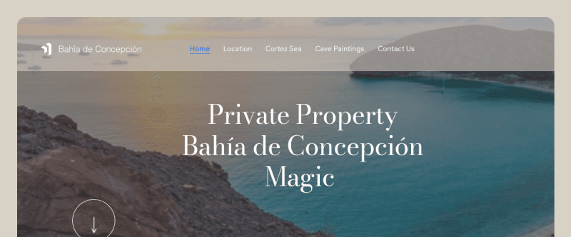 Screenshot of Bahía de Concepción